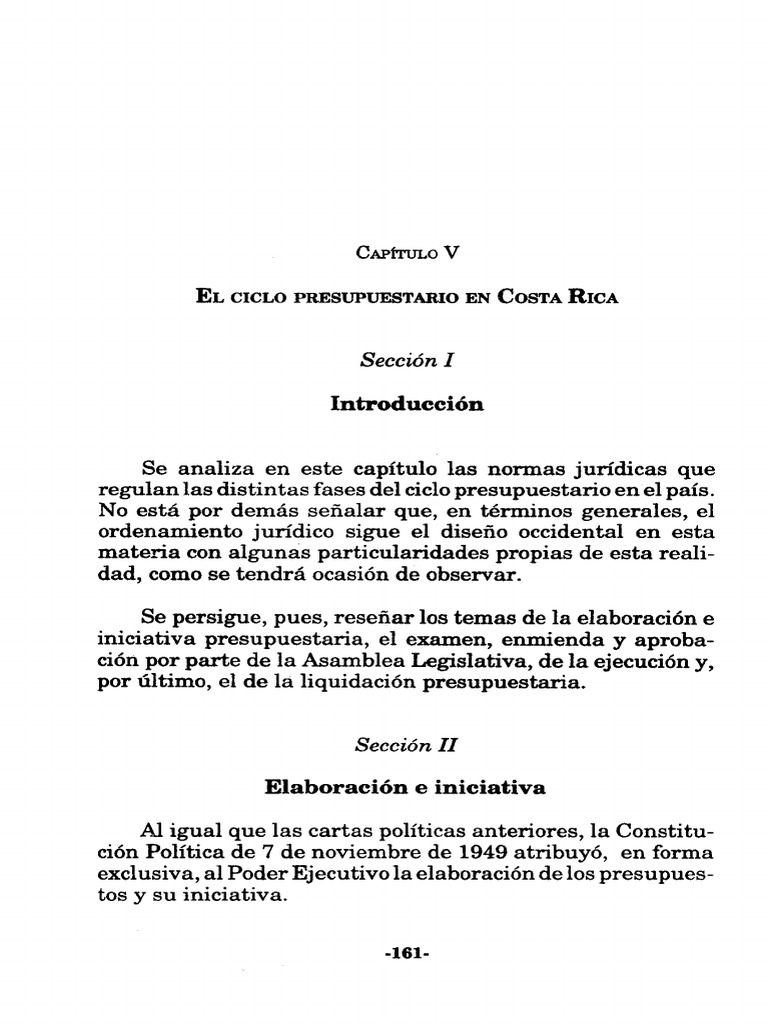 El Ciclo Presupuestario en Costa Rica | PDF