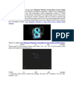 Cara Mengatasi Windows 8 Yang Black Screen Setelah Install Program