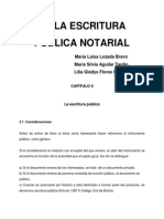 De La Escritura Pública Notarial - Maria Luisa Lozada Bravo y Otras.