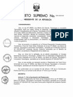 Reglamento de Ley de investigación Perú