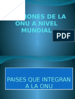 Funciones de La Onu a Nivel Mundial