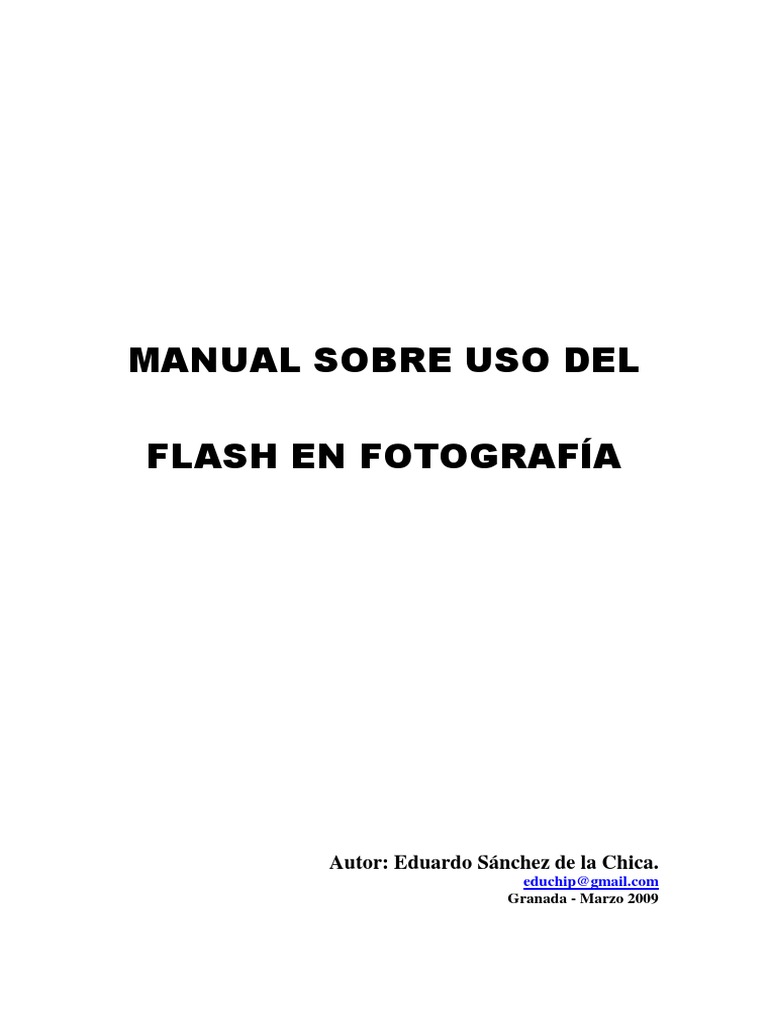 Uso del Flash en Fotografía | PDF | Juegos y actividades | Informática