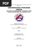 Ejercicios Preliminares del Matlab (Lab 01)