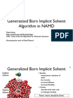 Generalized Born Implicit Solvent