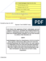 Matter of Paul T. v South Huntington Union Free Sch. Dist. (2015 NY Slip Op 25207)