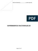 EXPERIMENTOS FACTORIALES 2K
