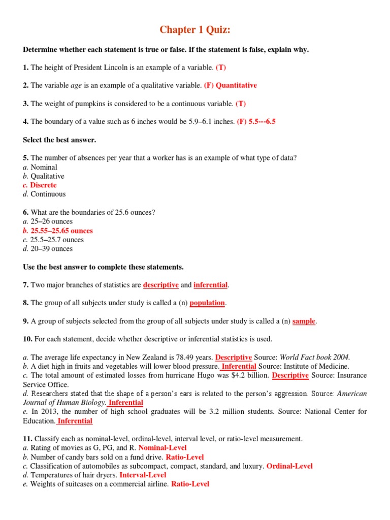 Statistics Quiz: Concepts and Measures | PDF | Median | Mode (Statistics)