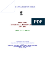 Index of Industrial Production 2004-2005: National Capital Territory of Delhi