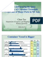 Factors Influencing The Quay Efficiency of Container Terminals