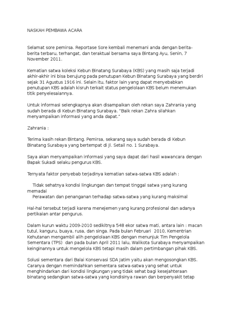 NASKAH PEMBAWA ACARA