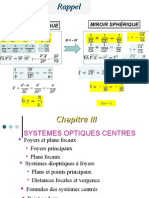 Chapitre3 Optique - 2013 (Systèmes Centrés)