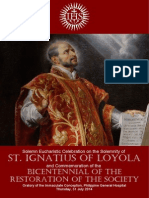 Liturgy For The Feast of Saint Ignatius of Loyola