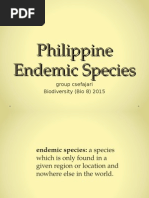 Download Philippine-Endemic-Speciesppt by Cserah Marl Enano SN270153202 doc pdf