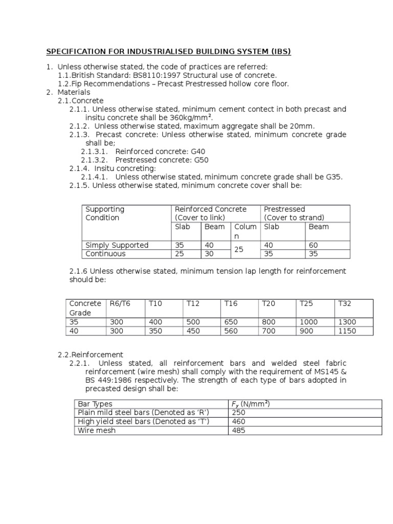 G35 Concrete Specification Guidelines | PDF | Prestressed Concrete ...