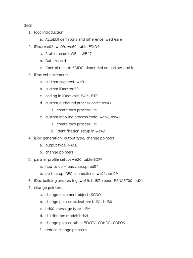 iDoc Management for SAP Experts | PDF | Data | Software