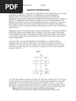 Eyptian Multiplication