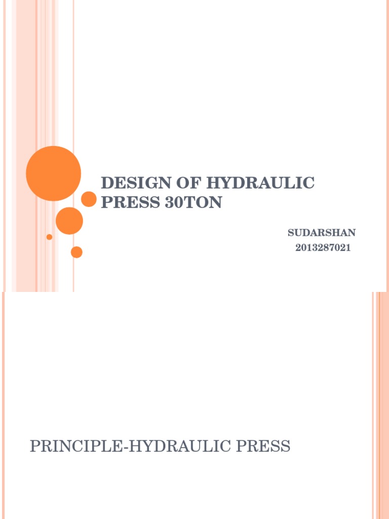 Hydraulic Press Design Guide | PDF | Technology & Engineering