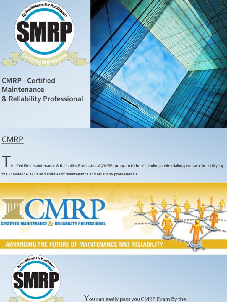 CMRP Exam Preparation Guide | PDF | Inventory | Reliability Engineering