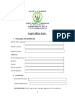 Application Form English