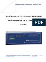 Memória de Cálculo para o Roteiro de Ajustes do Relé Diferencial de Alta Impedância SEL-587Z.pdf