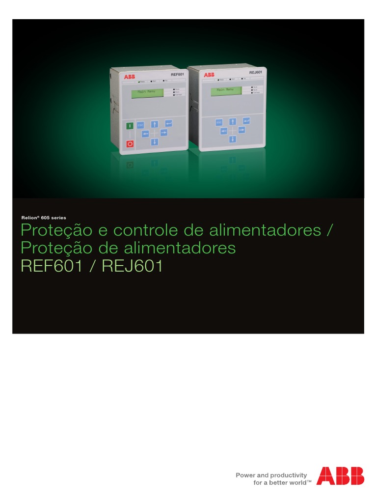 Relé de Proteção e Controle REF601 - REJ601 ABB - Catálogo - PT PDF ...