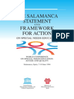 Salamanca Statement and Framework for Action on Special Needs Education-16!05!2001!09!20 08