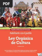 Ley Orgánica de Cultura
