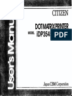 Citizen IDP3545-3546 User Manual (ENG)