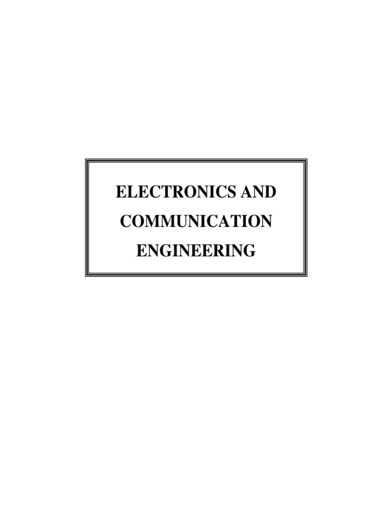 ECE Course Structure and Subjects List | PDF | Signal (Electrical ...