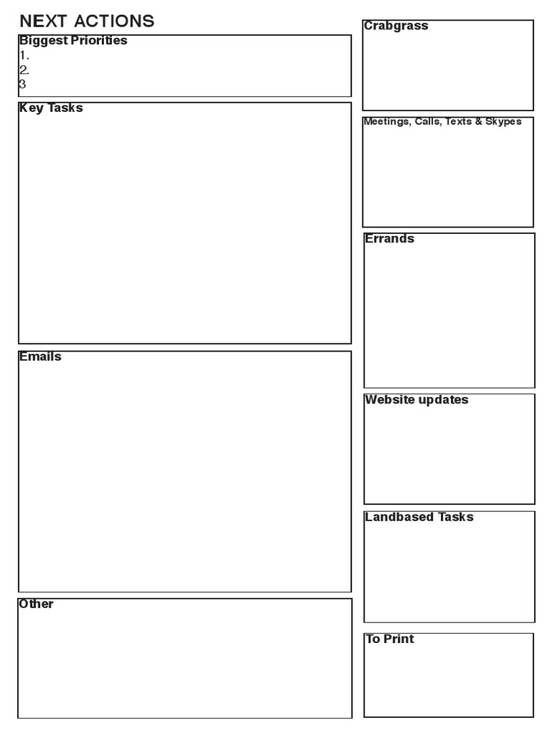 Action Plan: Priorities & Tasks | PDF