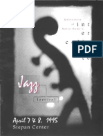 1995 Notre Dame Inter-Collegiate Jazz Fest Program