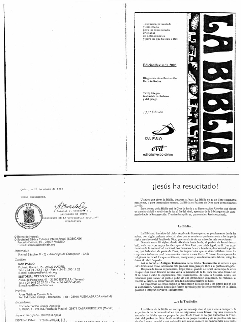Biblia Católica Antiguo Testamento Introducción General 147
