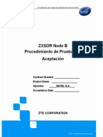 ZXSDR NodeB Acceptance Test Procedure Rev.D (Span)