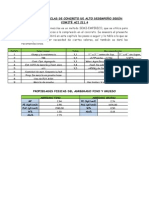 DISEÑO DE MEZCLA CON ADITIVO Y SIN ADITIVO PARA UN F'C 700kg/cm2