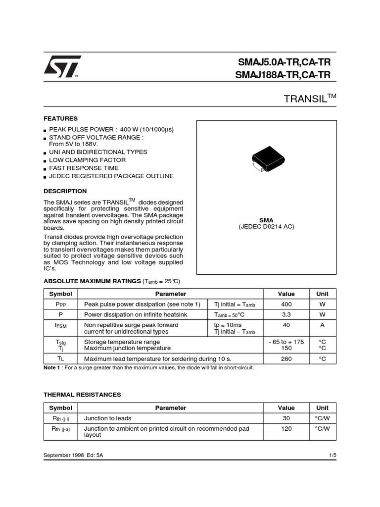 Data Sheet Diode Manufactured Goods