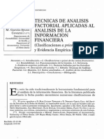 Tecnicas de Analisis Factorial Aplicadas en El Analisis Finnaciero