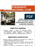 Restaurante Internacional Club - Diapositivas