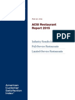 ACSI June 2015 Restaurant Report