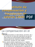 Instituto de Compensación y Liquidación de Valores CAVALI