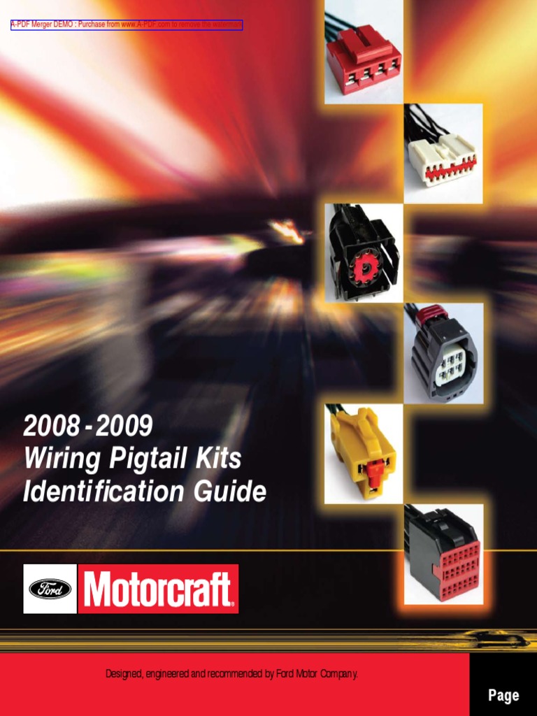 Pig Tail Connector Identification Kit 2008-2009 Model Yr. | Headlamp |  Switch