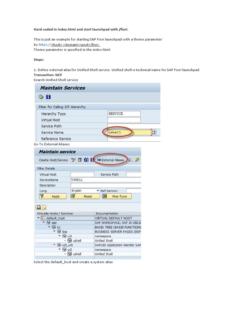 SAP Fiori Launchpad Theme Setup | PDF