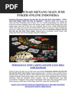 Download Cara Mudah Menang Main Judi Poker Online Indonesia by Garin Kosasih SN270213534 doc pdf