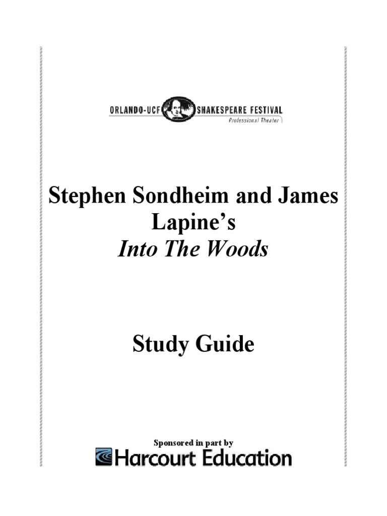 "Into The Woods" Study Guide | PDF | Poetry | Classics
