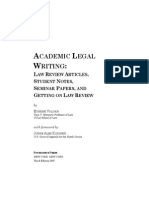 Academic Legal Writing by Volokh