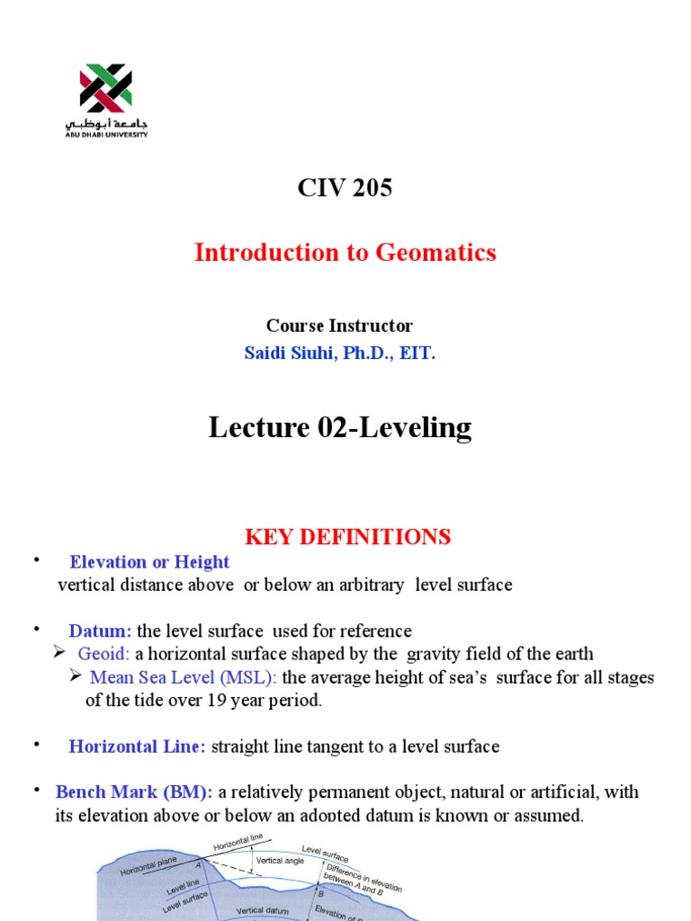 Differential Leveling Techniques in Surveying | PDF | Surveying ...