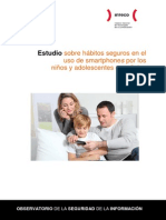 Estudio Sobre Habitos Seguros en El Uso de Smartphones Por Los Nios y Adolescentes Espaoles