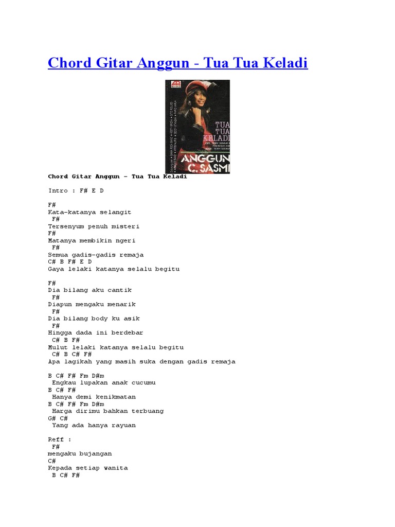 Chord Gitar Anggun