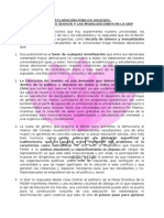 Declaración Vogesex Movilizaciones Udp