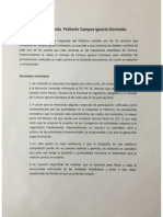 Contra-Respuesta Petitorio Campus Ignacio Domeyko