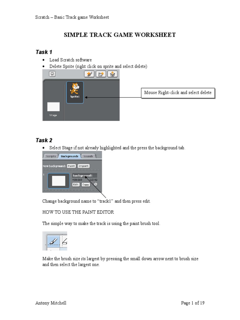 Simple Maze Game Worksheet | Download Free PDF | Scratch (Programming ...